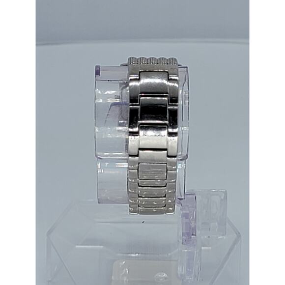 Kenneth Cole Watch Women Silver Tone Tank Pink Dial Mesh Band main image 6